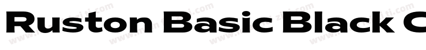 Ruston Basic Black C字体转换